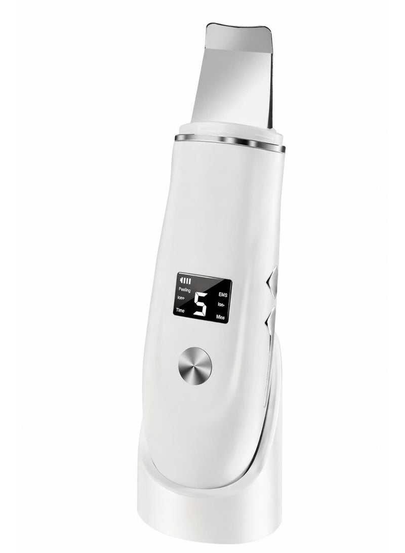 Facial cleansing and blackhead removal tool with rechargeable base, LCD screen, deep facial cleansing skincare tools - Image 1